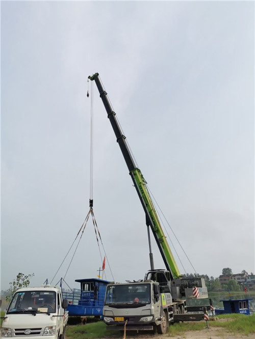 海州区桥梁建设吊装案例